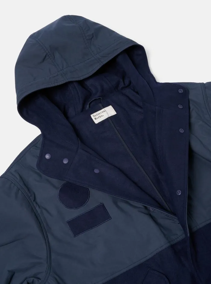 Beach Parka II In Navy MeltonRecycled Polytech Men Universal Works Coats and Outerwear