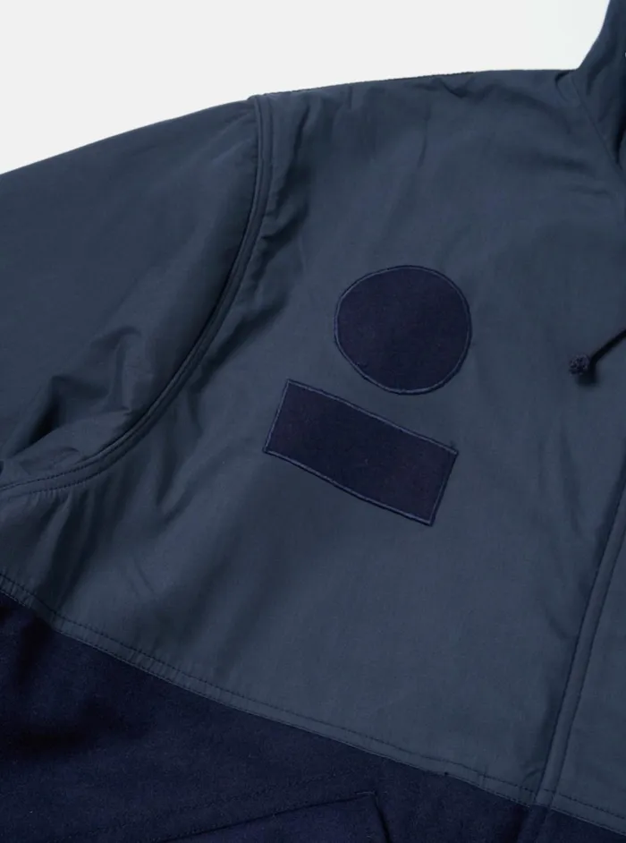 Beach Parka II In Navy MeltonRecycled Polytech Men Universal Works Coats and Outerwear