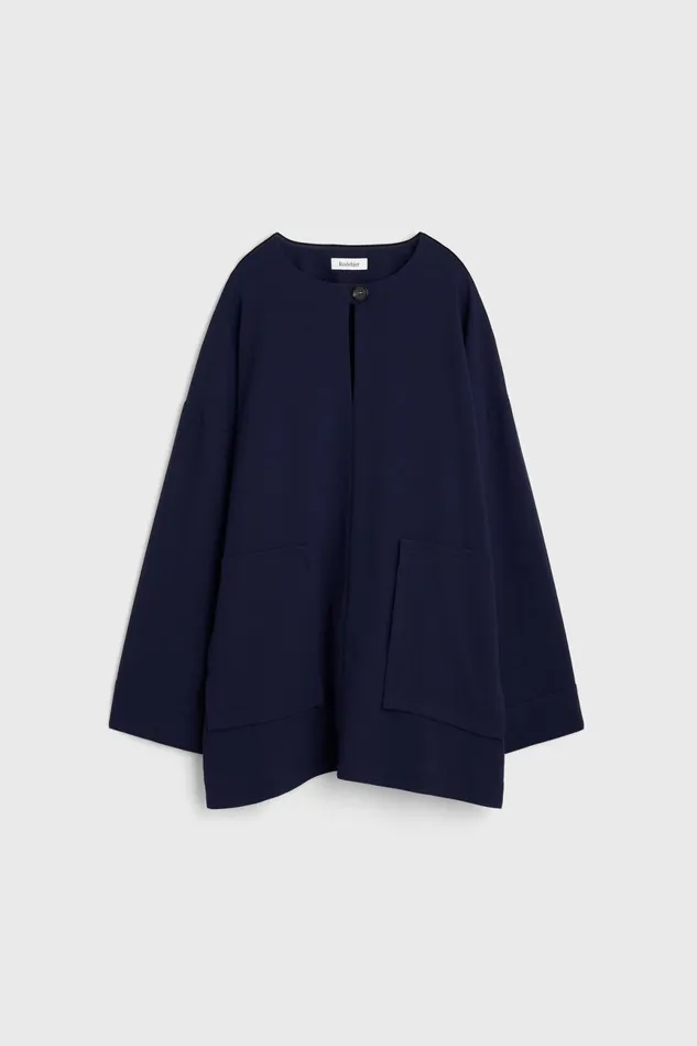 Beale Drape Top Midnight Blue Women Rodebjer Tops