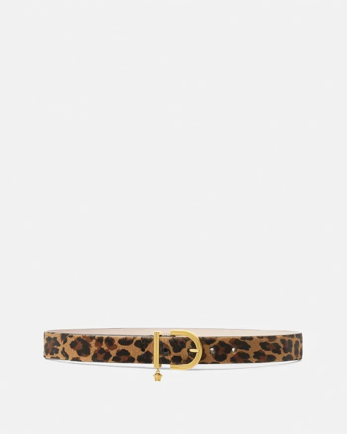 Belts Women Versace Leopard Medusa 03995 Belt 12034 Animalier
