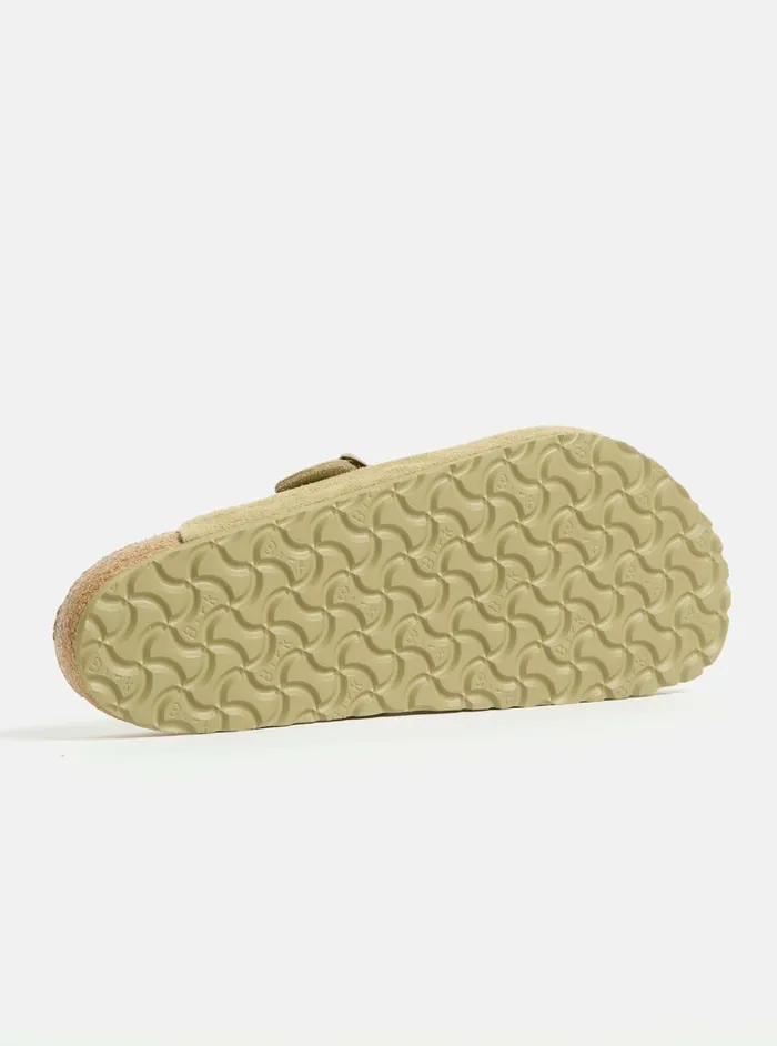 Birkenstock Boston Soft Foot Bed In Faded Khaki Suede Men Universal Works Footwear