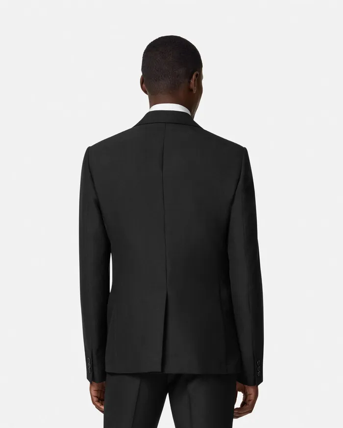 Blazers and Suits Men Versace Embellished MohairBlend Blazer Black