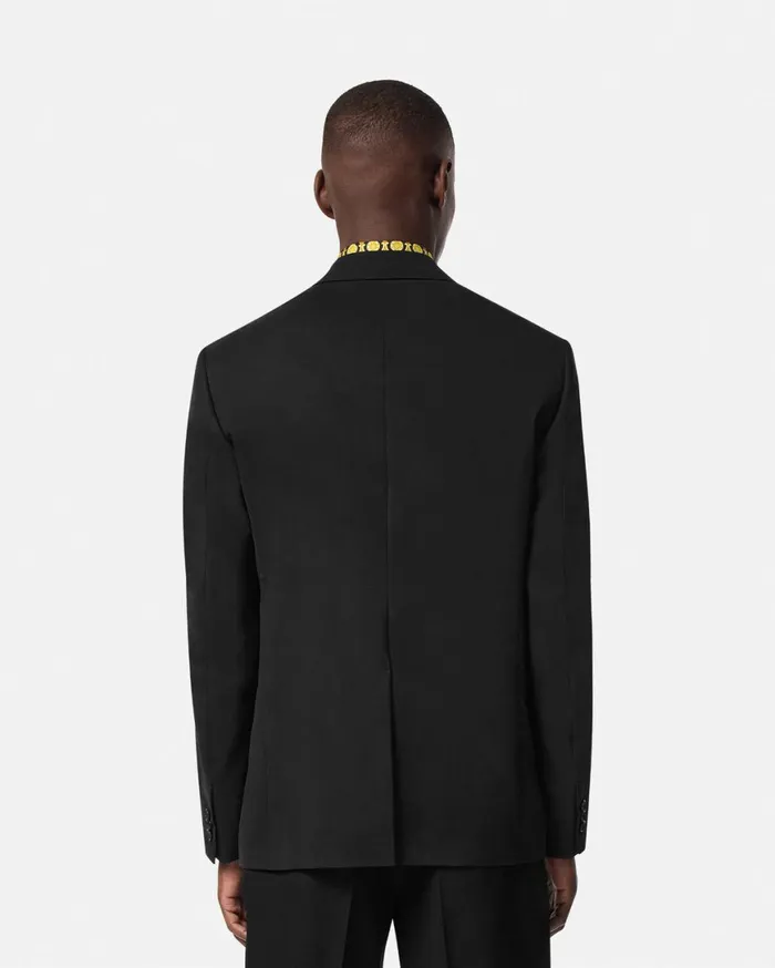 Blazers and Suits Men Versace Medusa Biggie SingleBreasted Blazer Black
