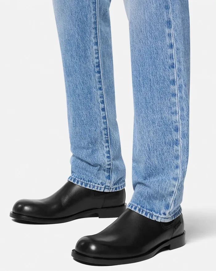 Boots Men Versace Metropoli Chelsea Boots Black