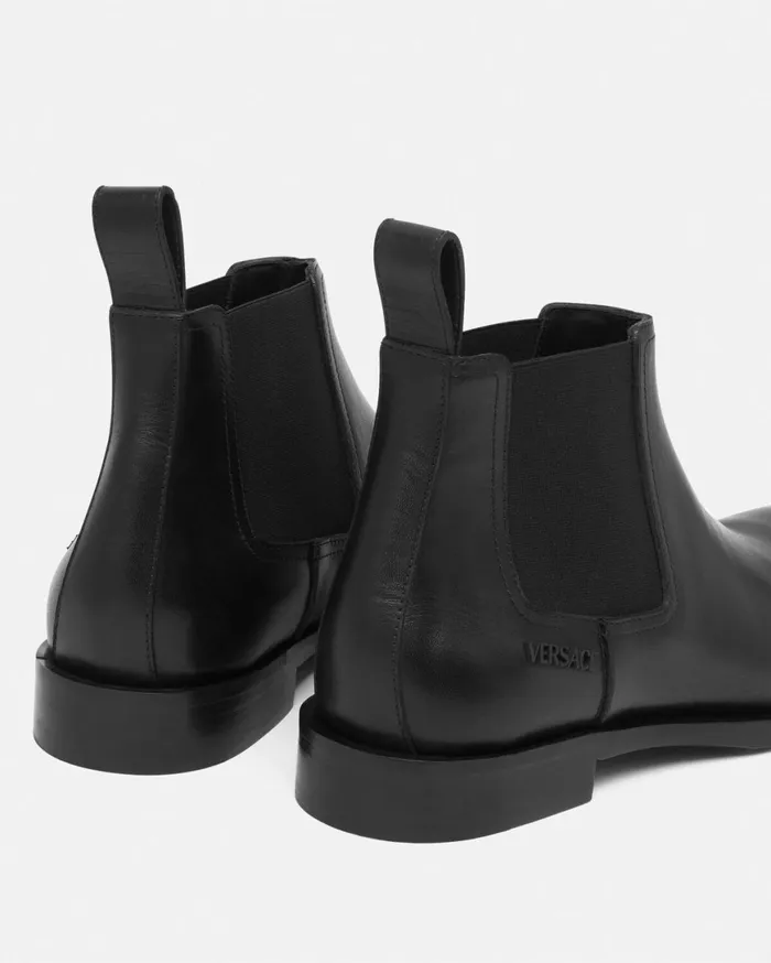 Boots Men Versace Metropoli Chelsea Boots Black