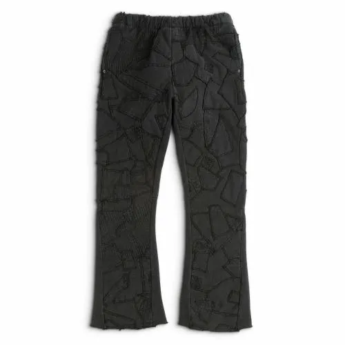 Bottoms WomenMen Gallery Dept COLLAGE FLARE SWEATPANT Black