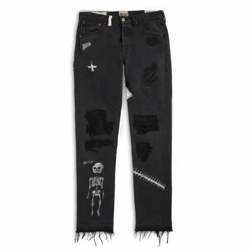 Bottoms WomenMen Gallery Dept FUCK FACE DENIM Black