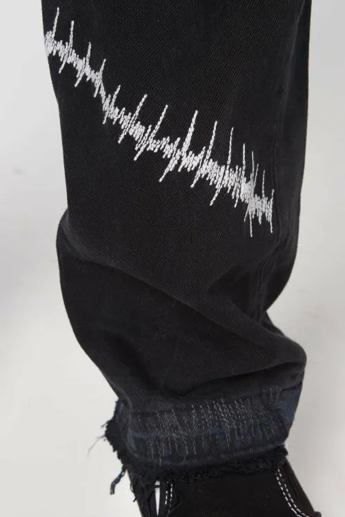 Bottoms WomenMen Gallery Dept FUCK FACE DENIM Black