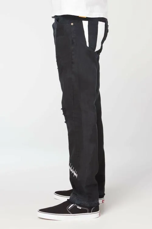 Bottoms WomenMen Gallery Dept FUCK FACE DENIM Black