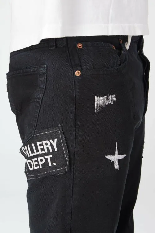 Bottoms WomenMen Gallery Dept FUCK FACE DENIM Black