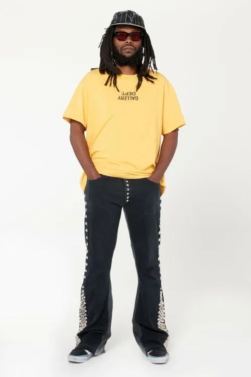 Bottoms WomenMen Gallery Dept STUDDED LA FLARE Black