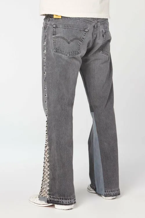 Bottoms WomenMen Gallery Dept STUDDED LA FLARE Black