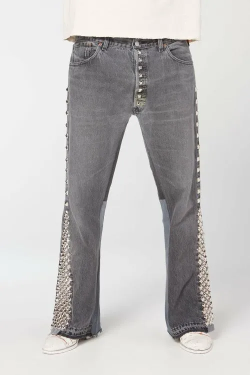 Bottoms WomenMen Gallery Dept STUDDED LA FLARE Black