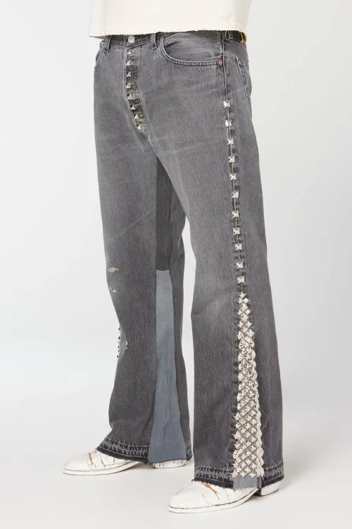 Bottoms WomenMen Gallery Dept STUDDED LA FLARE Black