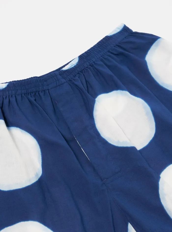 Boxer Short In Indigo Big Dot Print Men Universal Works Underwear