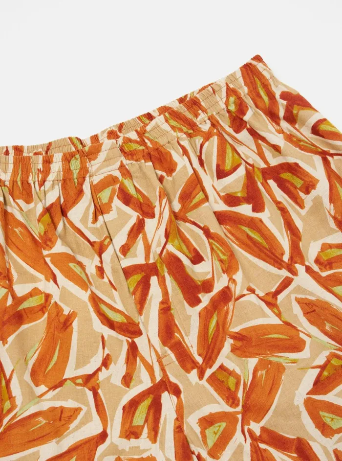 Boxer Short In Terracotta Artist Flower Lincot Men Universal Works Underwear