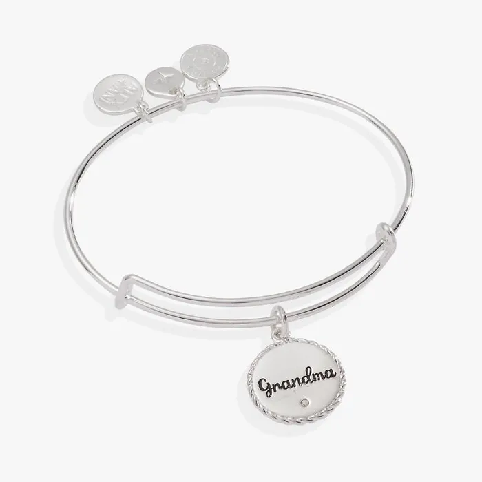 Bracelets Women Alex And Ani Grandma Charm Bangle Gold