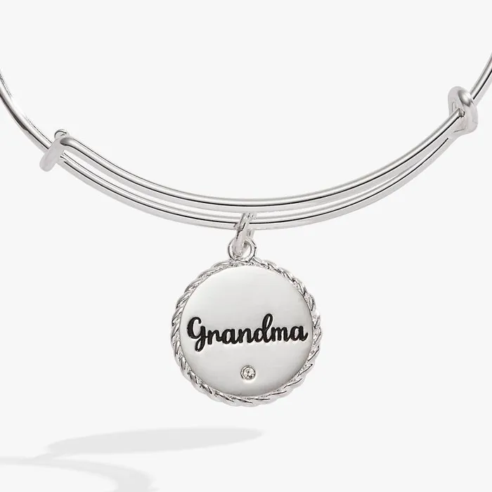 Bracelets Women Alex And Ani Grandma Charm Bangle Gold