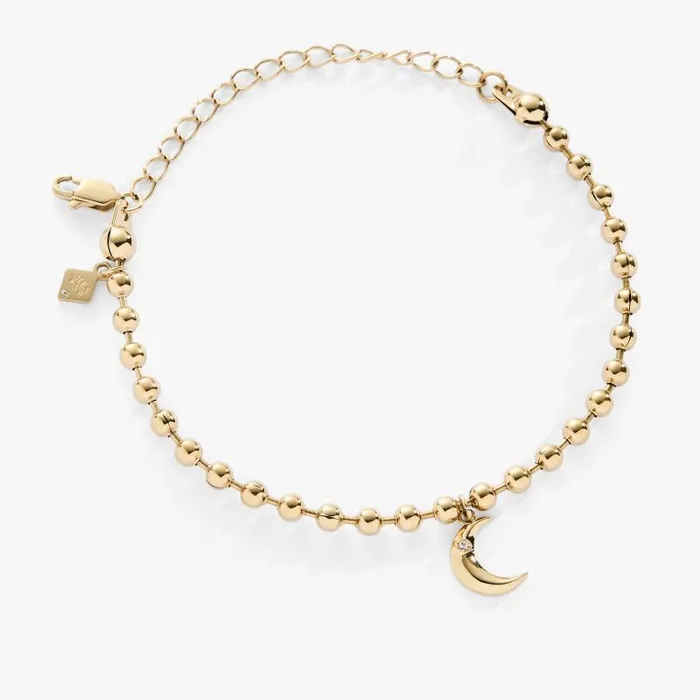 Bracelets Women Alex And Ani Moon Ball Chain Bracelet Stainless Steel Gold