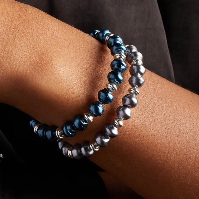 Bracelets Women Alex And Ani Sea Sultry Cuff Bracelet Gunmetal Gray Shiny Silver