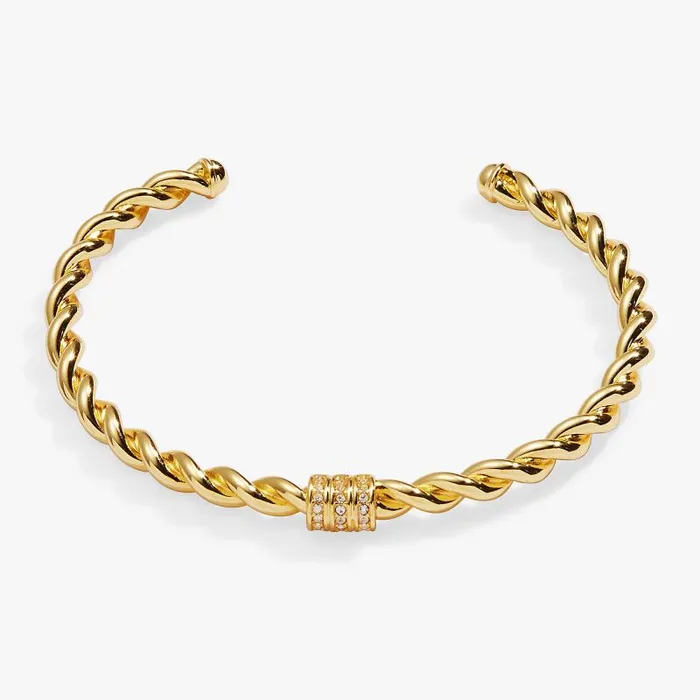 Bracelets Women Alex And Ani Twist Cuff Bracelet Gold