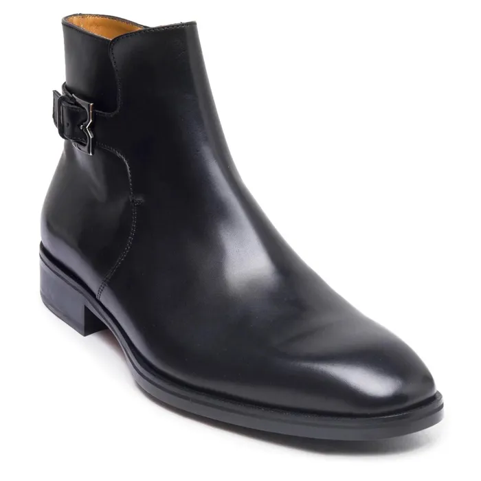 Bruno Magli Angiolini Leather Dress Boot 8211 Black Men Dress Shoes