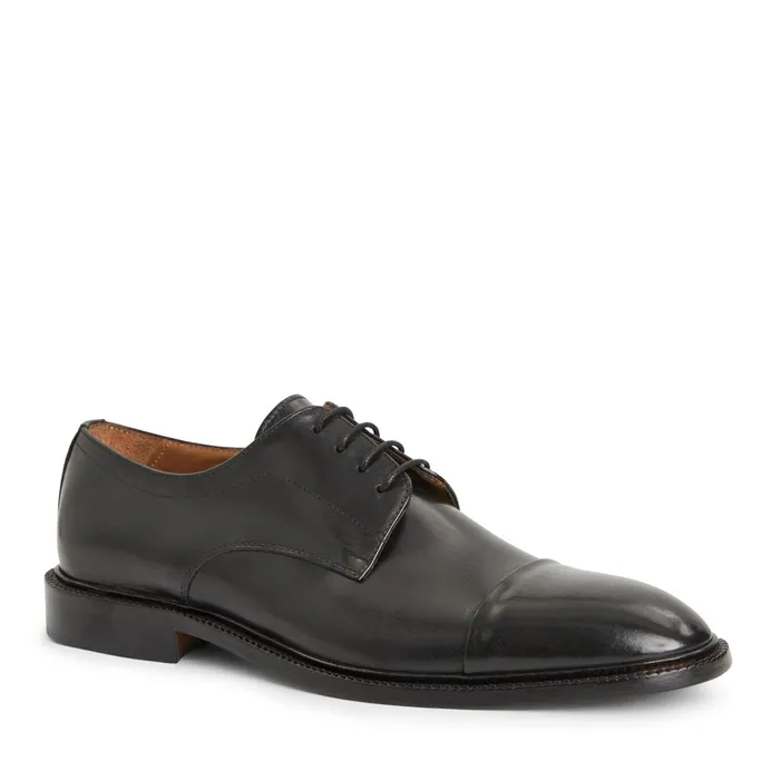 Bruno Magli Aydin Cap Toe Leather DerbyBlack Men Dress Shoes
