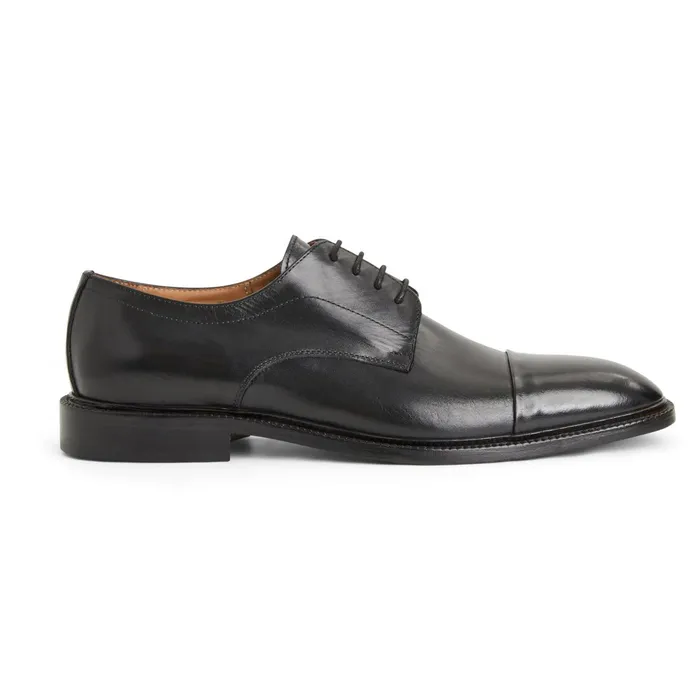 Bruno Magli Aydin Cap Toe Leather DerbyBlack Men Dress Shoes