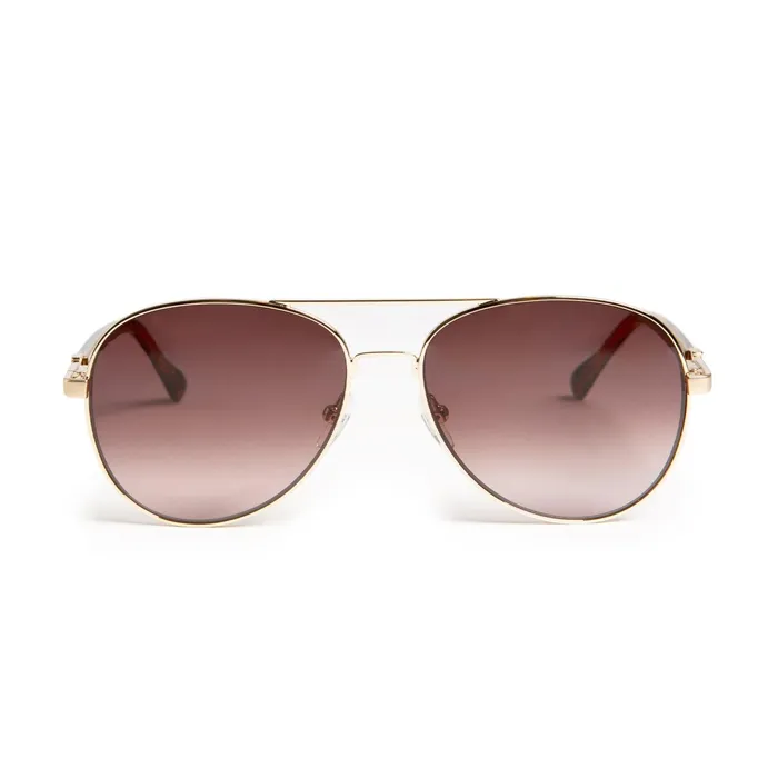 Bruno Magli Costa Aviator Sunglasses 8211 Gold Tortoise Women Sunglasses