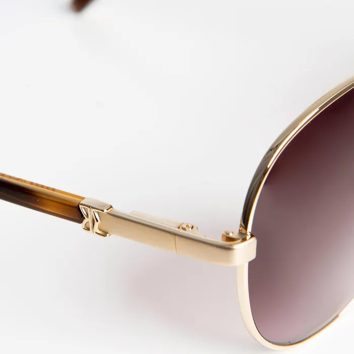 Bruno Magli Costa Aviator Sunglasses 8211 Gold Tortoise Women Sunglasses