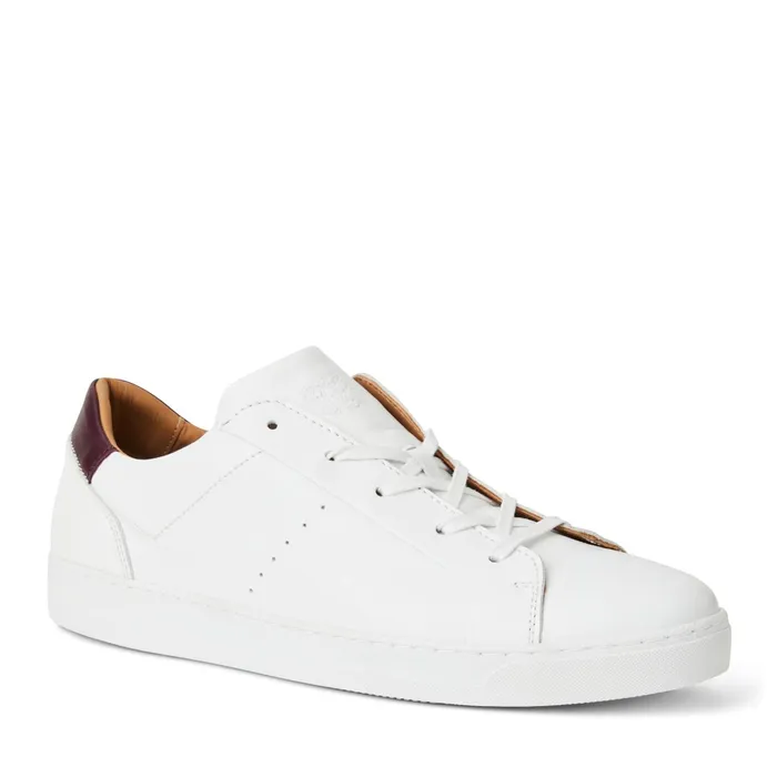 Bruno Magli Dante LacetoToe Leather Sneaker 8211 White Men Sneakers
