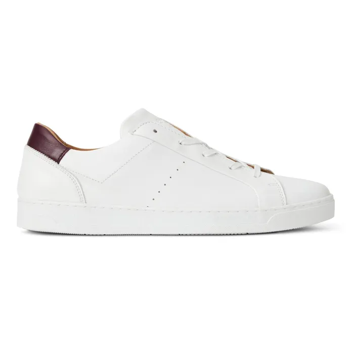 Bruno Magli Dante LacetoToe Leather Sneaker 8211 White Men Sneakers