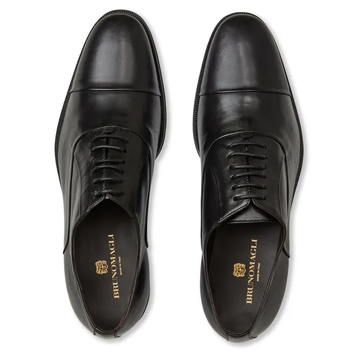 Bruno Magli Maioco Leather Oxford 8211 Black Men Dress Shoes