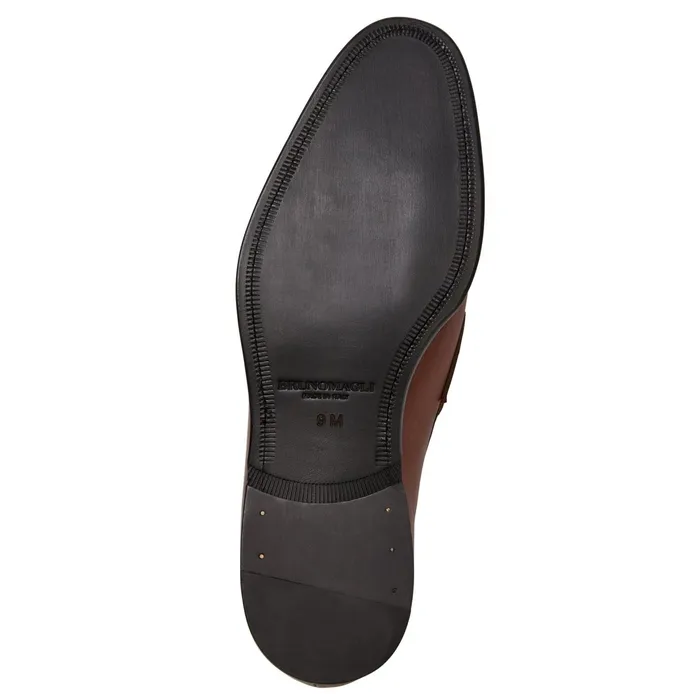 Bruno Magli Maioco Slip On Loafer Cognac Leather Men Dress Shoes