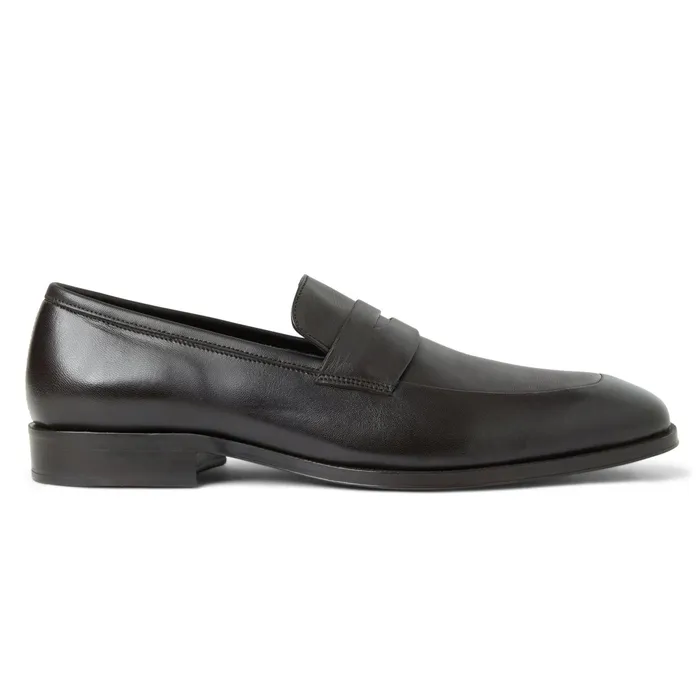 Bruno Magli Maioco Slip On Loafer Dark Brown Leather Men Loafers and Slipons