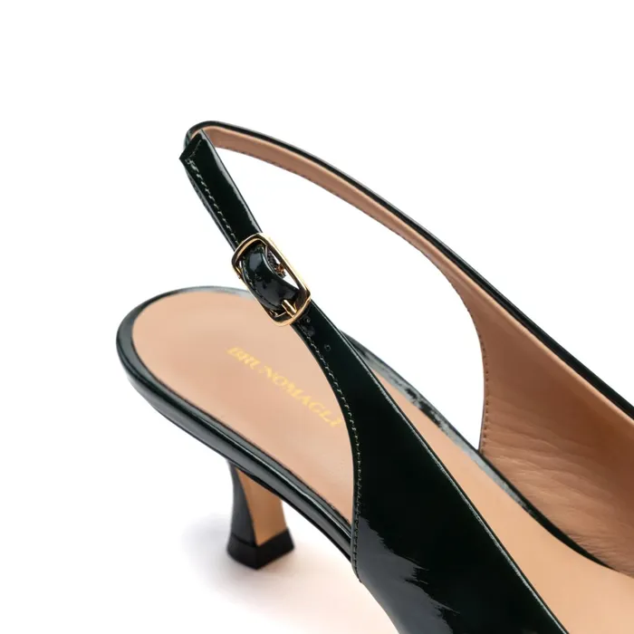 Bruno Magli Palerma Slingback Pump Emerald Patent Women Heels