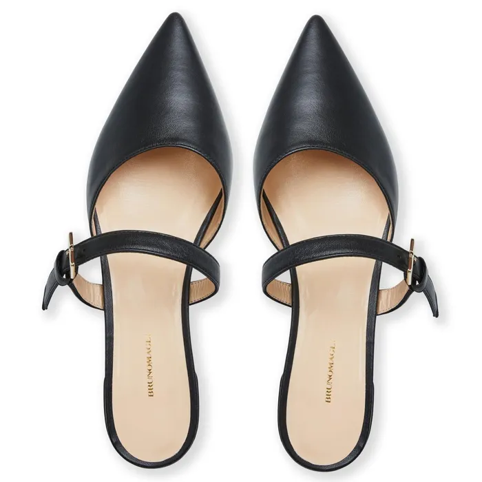 Bruno Magli PASHA Mule BLACK Women Flats and Loafers