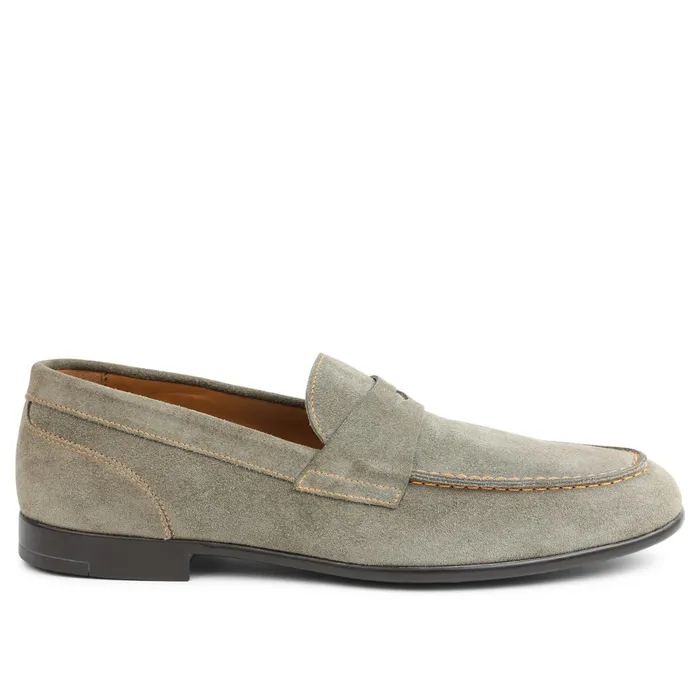 Bruno Magli Silas Suede Loafer 8211 Taupe Men Casual Shoes