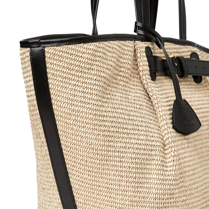 Bruno Magli Tessa Raffia Palm Tote Women Handbags