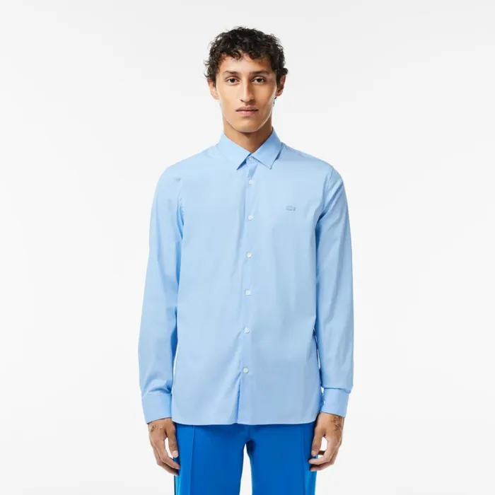 Button Down Shirts Men Lacoste Men039s Slim Fit French Collar Cotton Poplin Shirt Pastel Blue Hbp Button Down Shirts Men Lacoste Men039s Slim Fit French Collar Cotton Poplin Shirt Pastel Blue Hbp