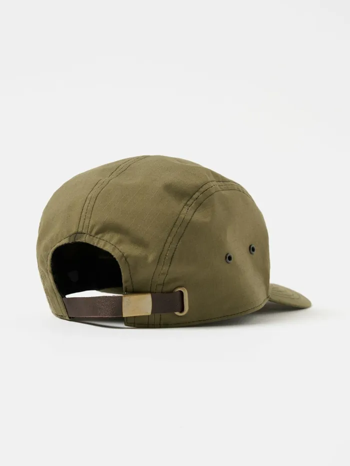 Cableami 4 Panel Cap In Olive Ripstop Cotton Men Universal Works Hats