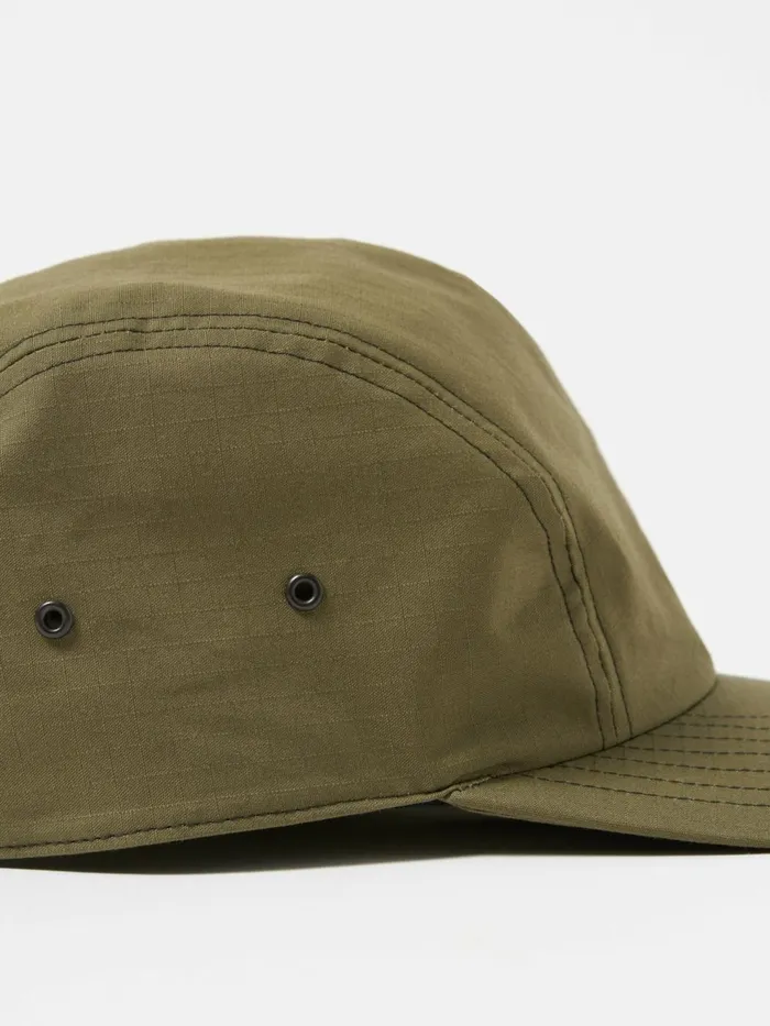 Cableami 4 Panel Cap In Olive Ripstop Cotton Men Universal Works Hats
