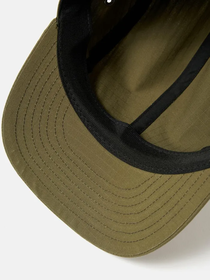 Cableami 4 Panel Cap In Olive Ripstop Cotton Men Universal Works Hats
