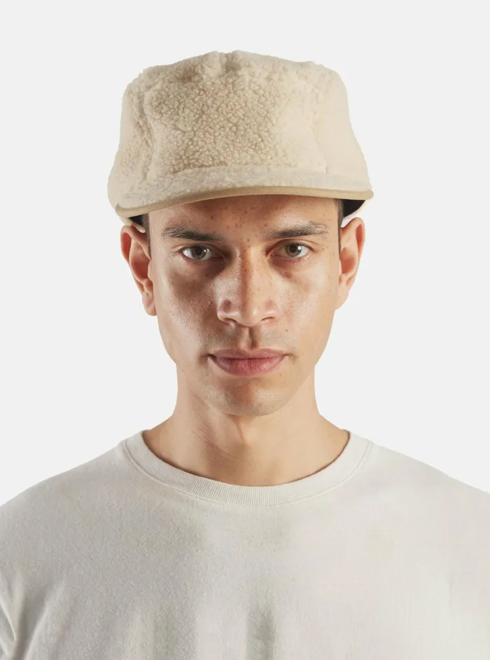 Cableami Boa Jet Cap In Beige Men Universal Works Hats
