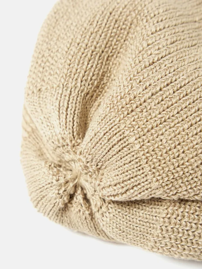Cableami Waffle Watchcap In Natural Linen Men Universal Works Hats