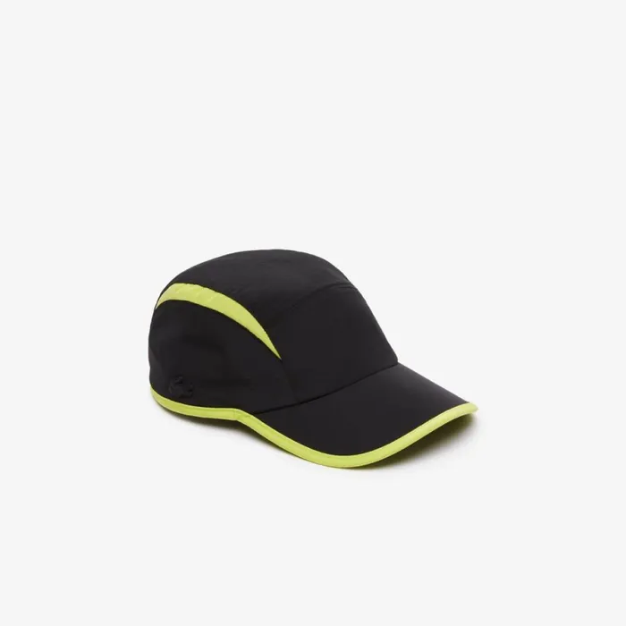 Caps and Hats MenWomen Lacoste Unisex Jockey Cap With Contrast Cutouts Black Yellow Iz8 Caps and Hats MenWomen Lacoste Unisex Jockey Cap With Contrast Cutouts Black Yellow Iz8