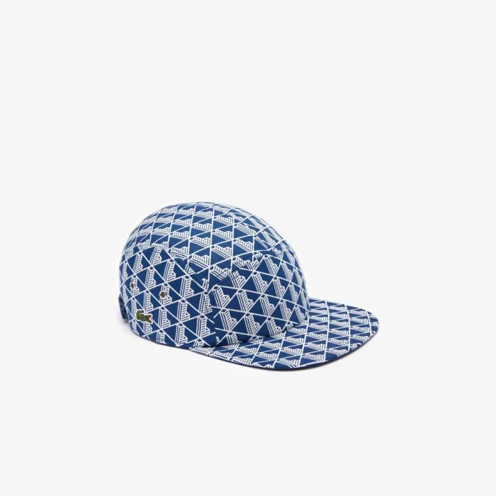 Caps and Hats MenWomen Lacoste Unisex Monogram Print Twill Jockey Cap Navy Blue White Qie Caps and Hats MenWomen Lacoste Unisex Monogram Print Twill Jockey Cap Navy Blue White Qie