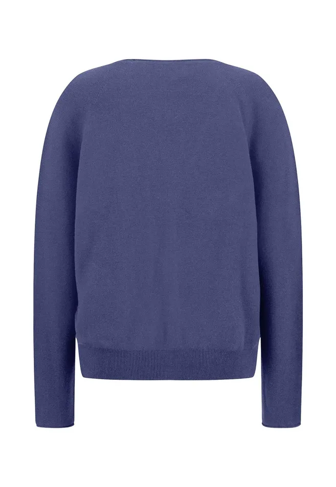 Cardigan Women FYNCHHATTON Parting Jacket Made Of Cotton With Push Buttons Blue Purpleblack