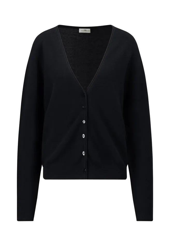 Cardigan Women FYNCHHATTON Parting Jacket Made Of Cotton With Push Buttons Blue Purpleblack