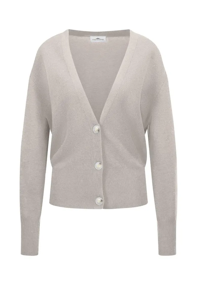 Cardigan Women FYNCHHATTON Parting Jacket Made Of Wool Mix With Buttons Blackroyal Bluewinter Beige